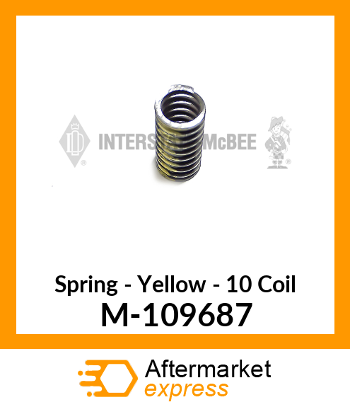 Spring - Yellow - 10 Coil M-109687