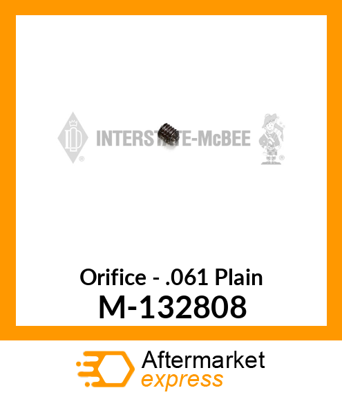 Orifice - .061 Plain M-132808