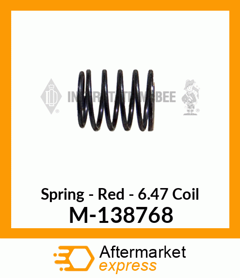 Spring - Red - 6.47 Coil M-138768