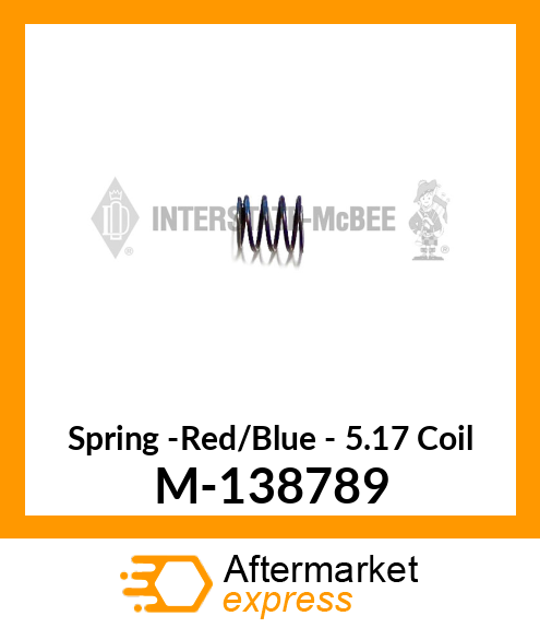 Spring -Red/Blue - 5.17 Coil M-138789