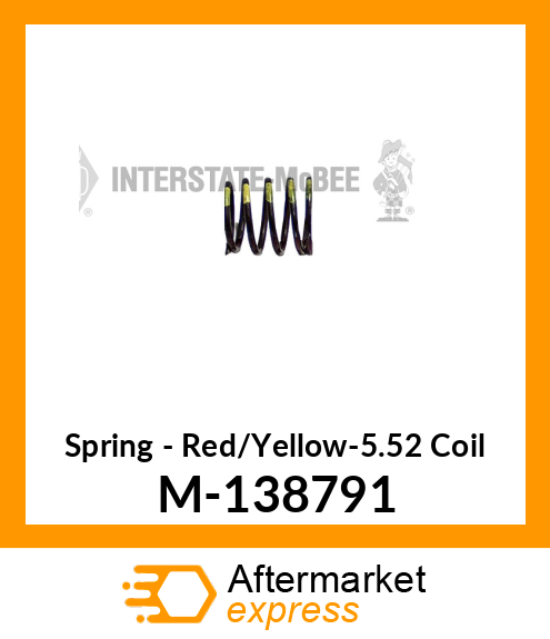 Spring - Red/Yellow-5.52 Coil M-138791