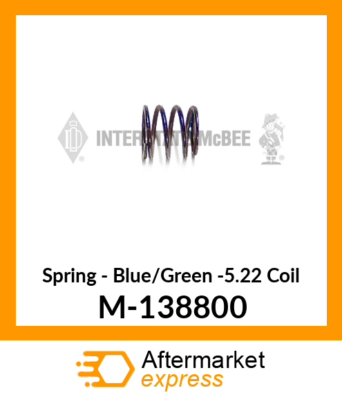 Spring - Blue/Green -5.22 Coil M-138800