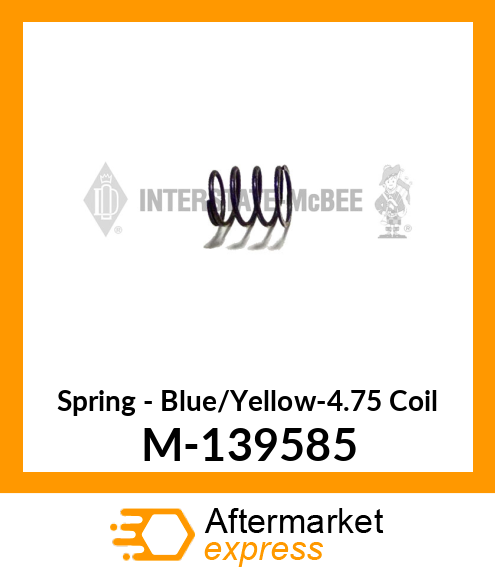 Spring - Blue/Yellow-4.75 Coil M-139585