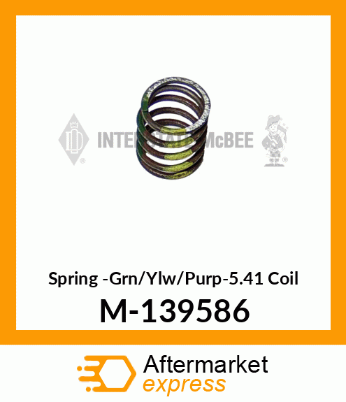 Spring -Grn/Ylw/Purp-5.41 Coil M-139586