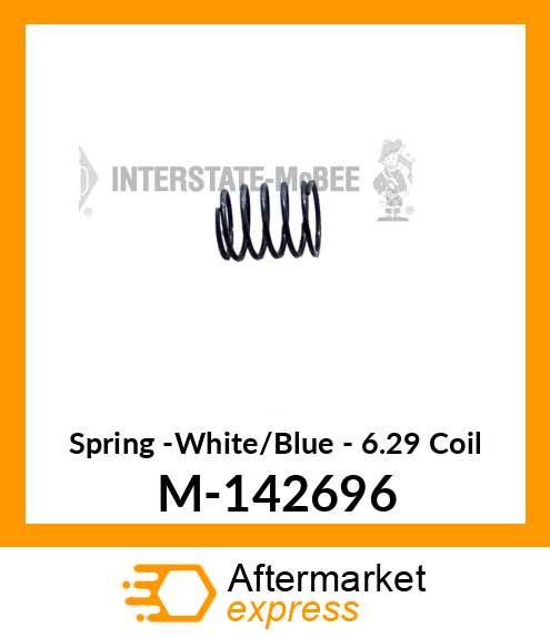 Spring -White/Blue - 6.29 Coil M-142696