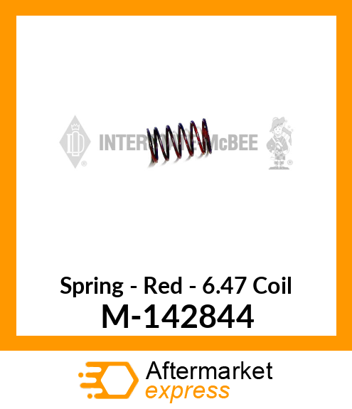 Spring - Red - 6.47 Coil M-142844