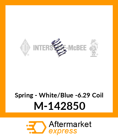 Spring - White/Blue -6.29 Coil M-142850