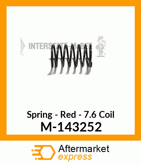 Spring - Red - 7.6 Coil M-143252