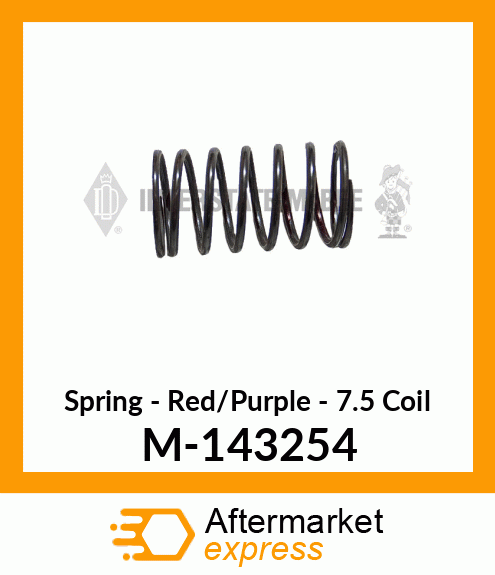 Spring - Red/Purple - 7.5 Coil M-143254