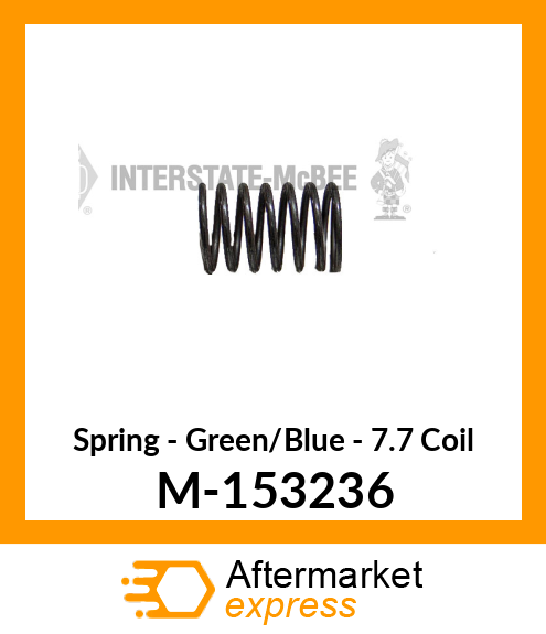 Spring - Green/Blue - 7.7 Coil M-153236