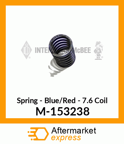 Spring - Blue/Red - 7.6 Coil M-153238