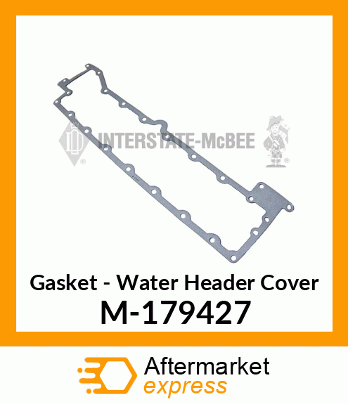 Gasket - Water Header Cover M-179427