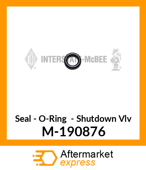 Seal - O-Ring - Shutdown Vlv M-190876