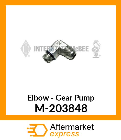 Elbow - Gear Pump M-203848