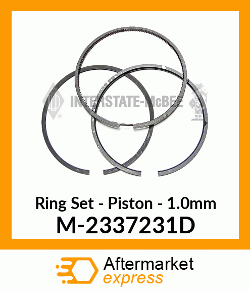 Ring Set - Piston - 1.0mm M-2337231D