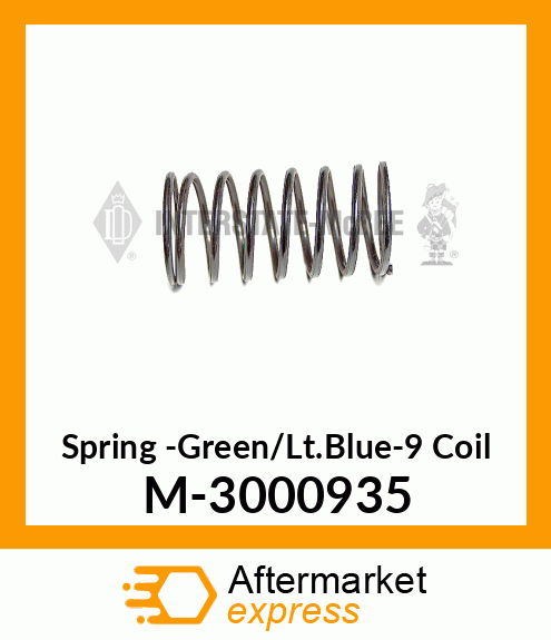 Spring -Green/Lt.Blue-9 Coil M-3000935