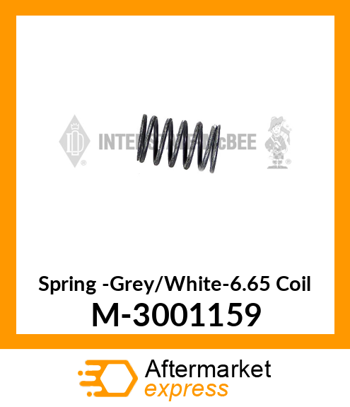 Spring -Grey/White-6.65 Coil M-3001159