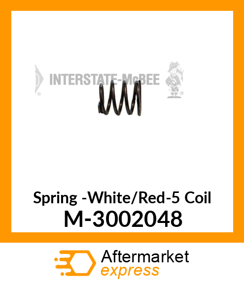 Spring -White/Red-5 Coil M-3002048