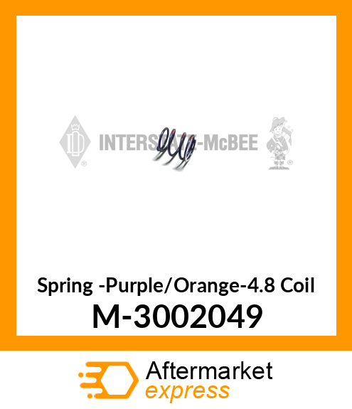 Spring -Purple/Orange-4.8 Coil M-3002049