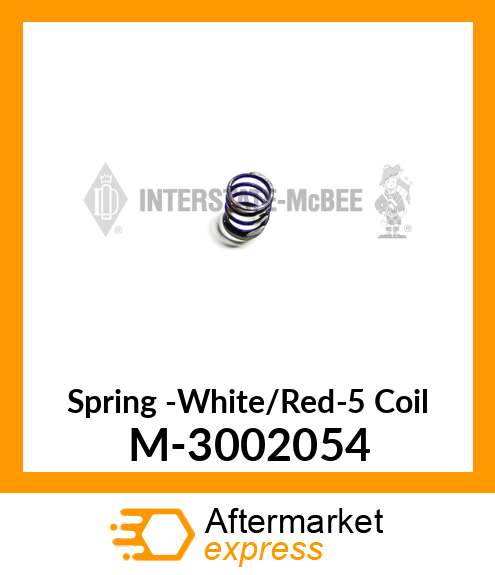 Spring -White/Red-5 Coil M-3002054