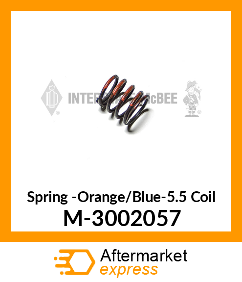 Spring -Orange/Blue-5.5 Coil M-3002057