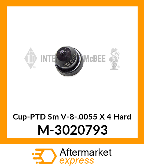 Cup-PTD Sm V-8-.0055 X 4° Hard M-3020793