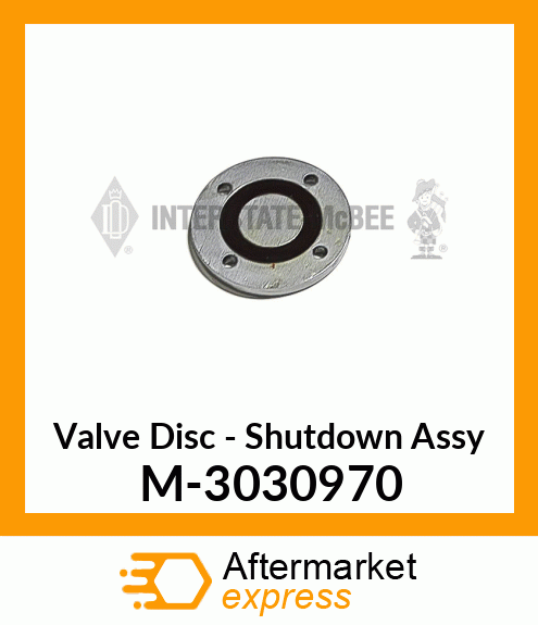 Valve Disc - Shutdown Assy M-3030970