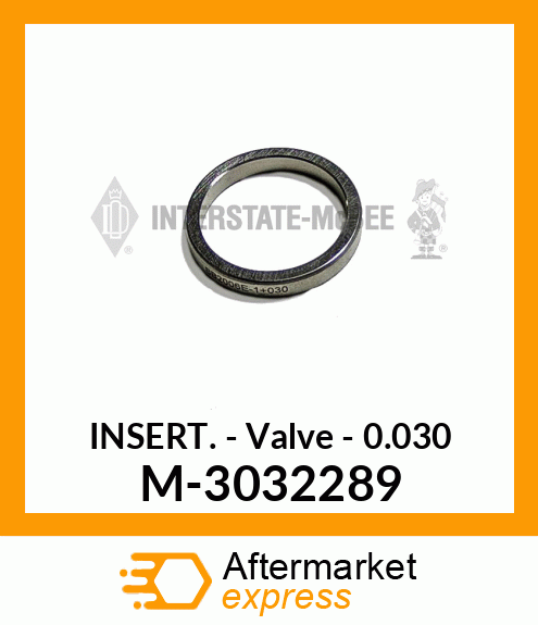 Insert - Valve - .030 M-3032289