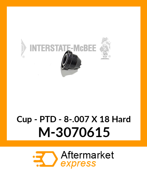 Cup - PTD - 8-.007 X 18° Hard M-3070615