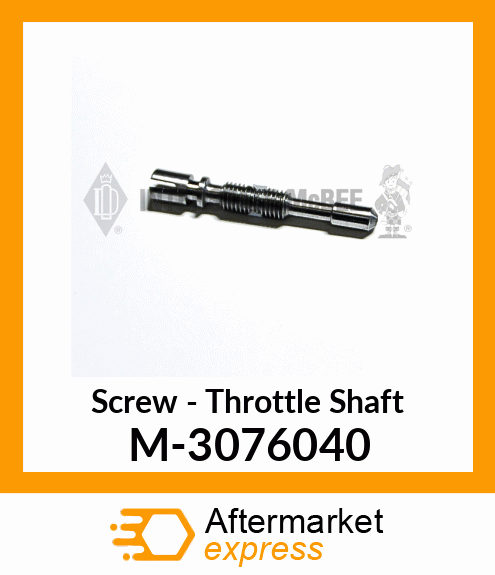 Screw - Throttle Shaft M-3076040