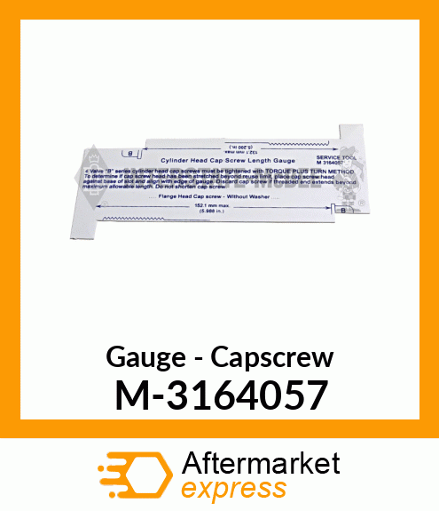 Gauge - Capscrew M-3164057