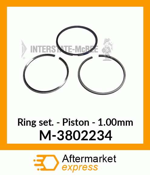 Ring Set - Piston - 1.00mm M-3802234