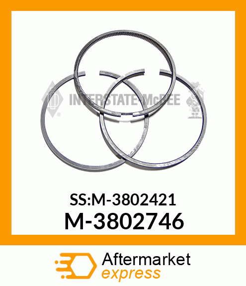 Spare part M-3802746 + Ring Set,Turbo, Celect