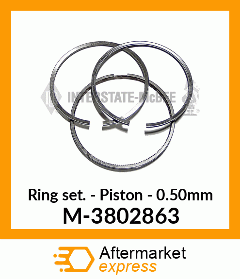 Ring Set - Piston - .50mm M-3802863