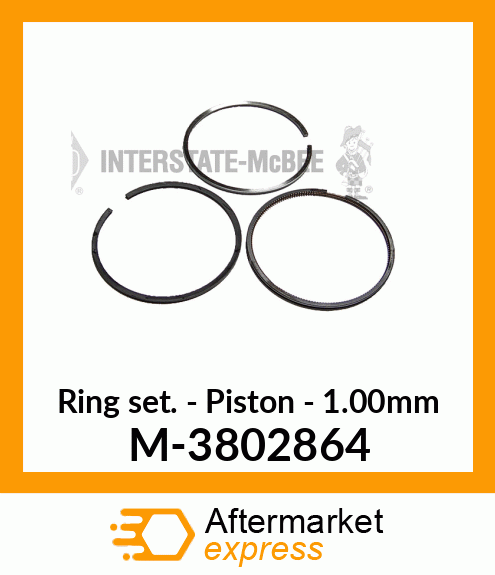 Ring Set - Piston - 1.00mm M-3802864