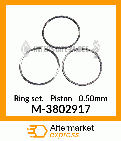 Ring Set - Piston - .50mm M-3802917