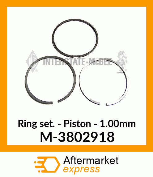 Ring Set - Piston - 1.00mm M-3802918