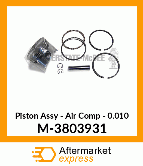 Piston Assy - Air Comp - .010 M-3803931