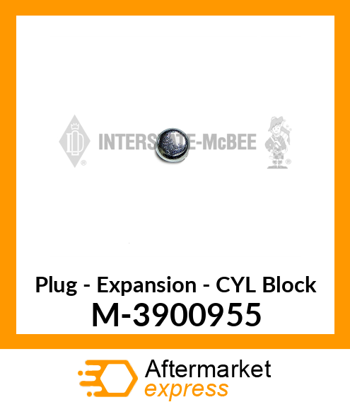 Plug - Expansion - CYL Block M-3900955