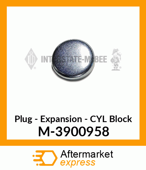 Plug - Expansion - CYL Block M-3900958