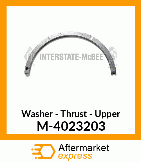 Washer - Thrust - Upper M-4023203