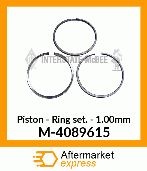 Ring Set - Piston - 1.00mm M-4089615