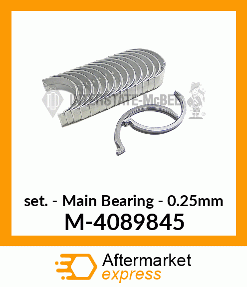 Set - Main Bearing - .25mm M-4089845