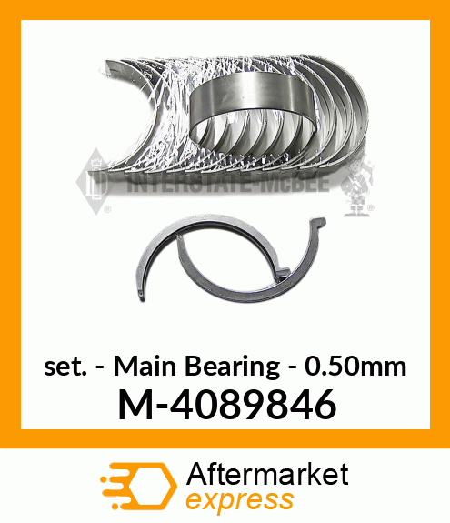 Set - Main Bearing - .50mm M-4089846