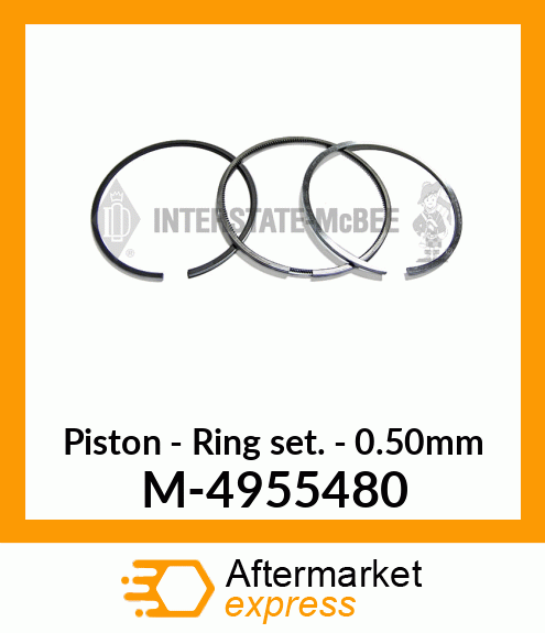 Ring Set - Piston - .50mm M-4955480