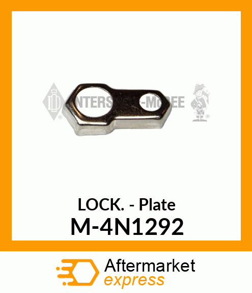 Lock - Plate M-4N1292