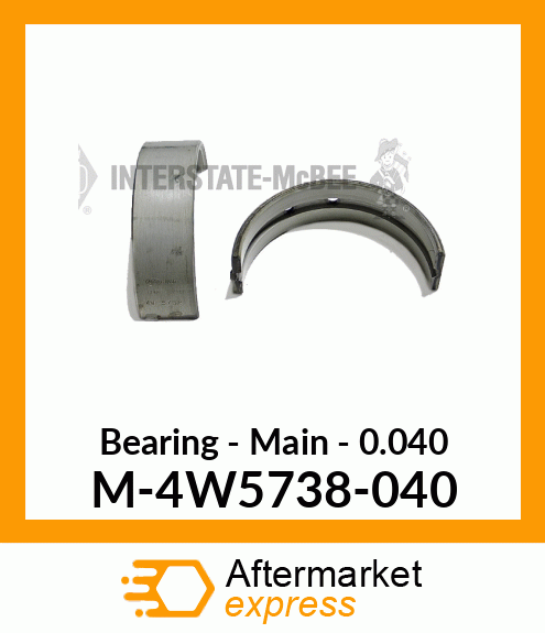 Bearing - Main - .040 M-4W5738-040