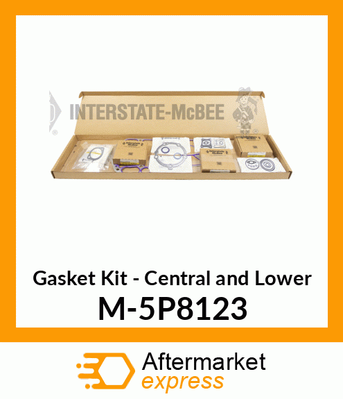 Gasket Set - Central & Lower M-5P8123