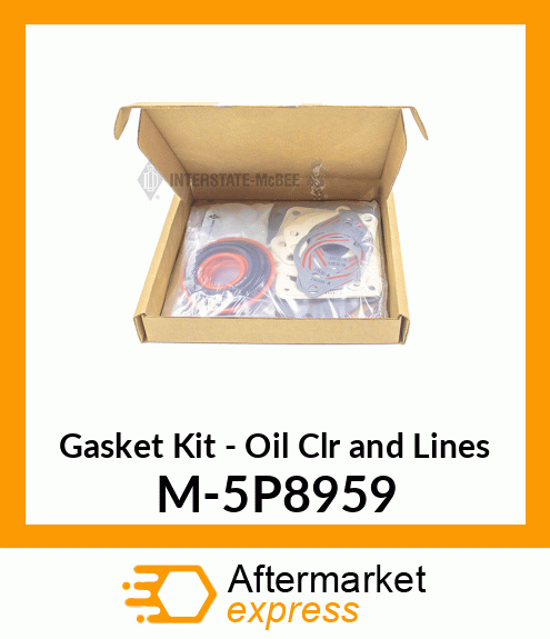 Gasket Set - Oil Cooler&Lines M-5P8959