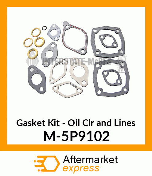 Gasket Set - Oil Cooler&Lines M-5P9102